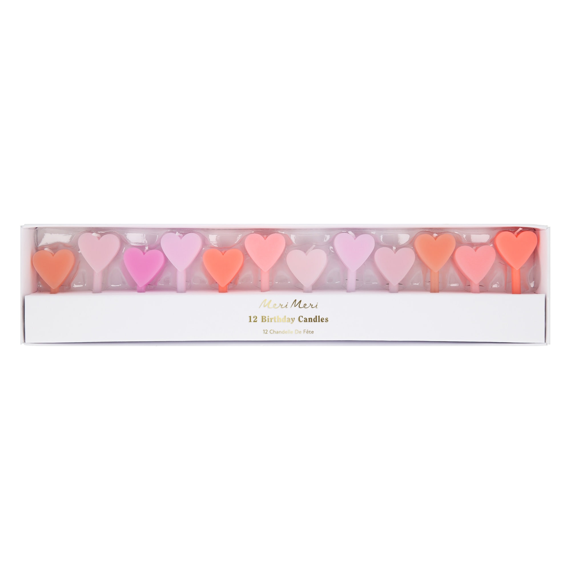 Pembe Kalp Mumlar - 12 Adet