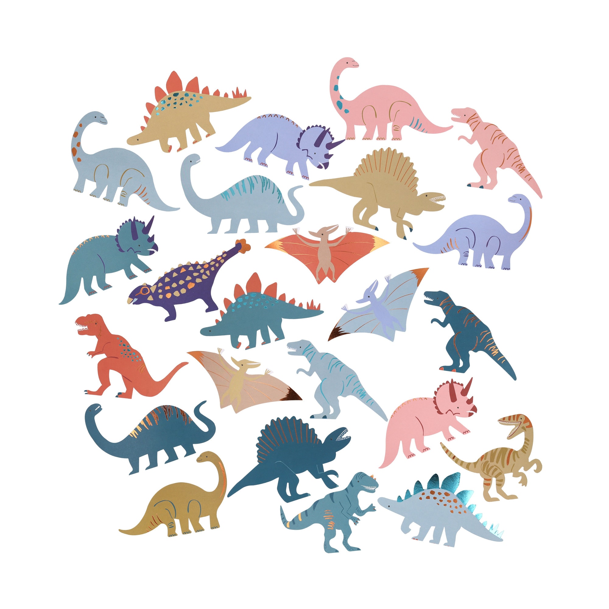 Die-Cut Dinazor Sticker - 25 Adet