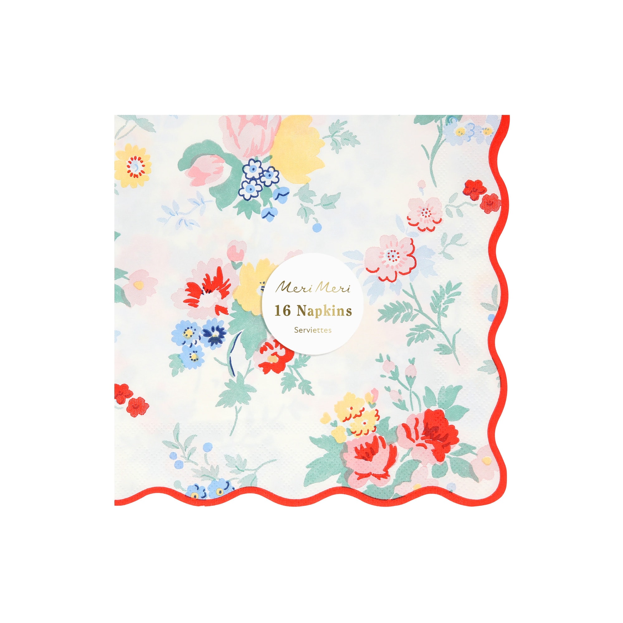 Vintage Floral Peçete - L - 16 Adet