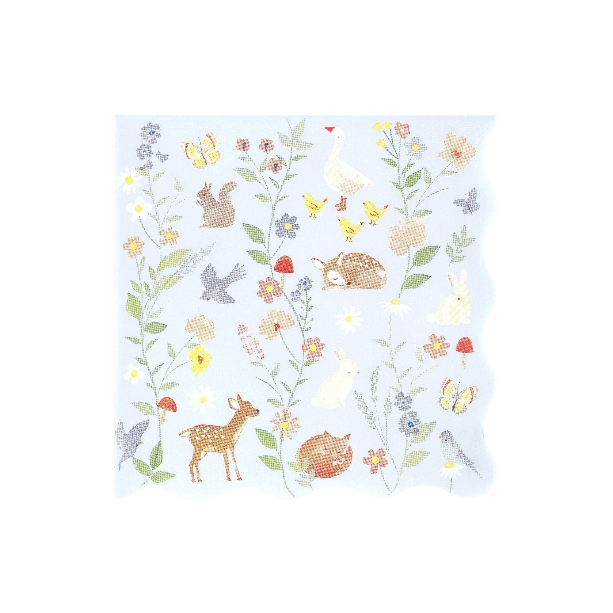Little Animals Large Napkins - Minik Hayvanlar Peçeteler - L - 16 Adet