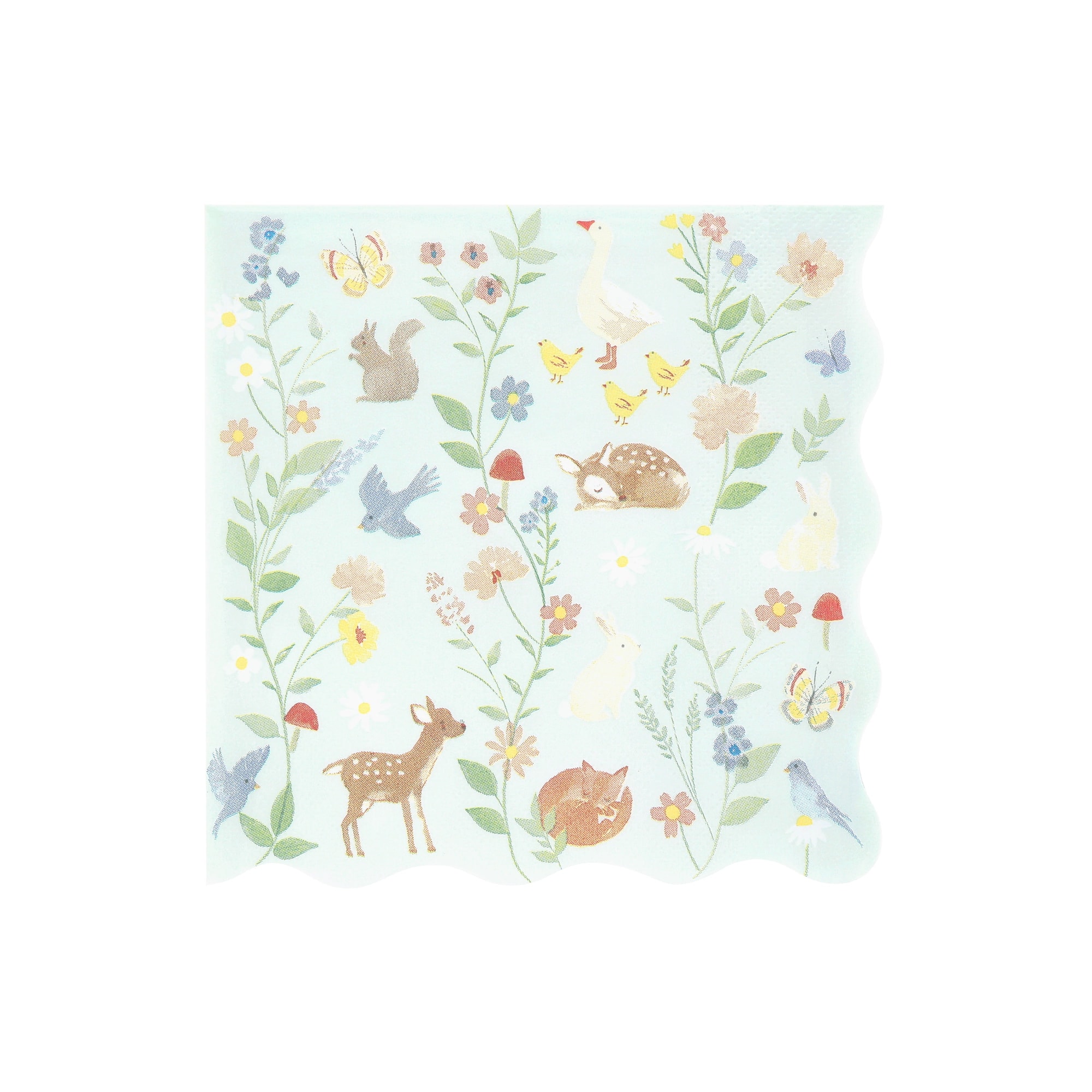 Little Animals Large Napkins - Minik Hayvanlar Peçeteler - L - 16 Adet