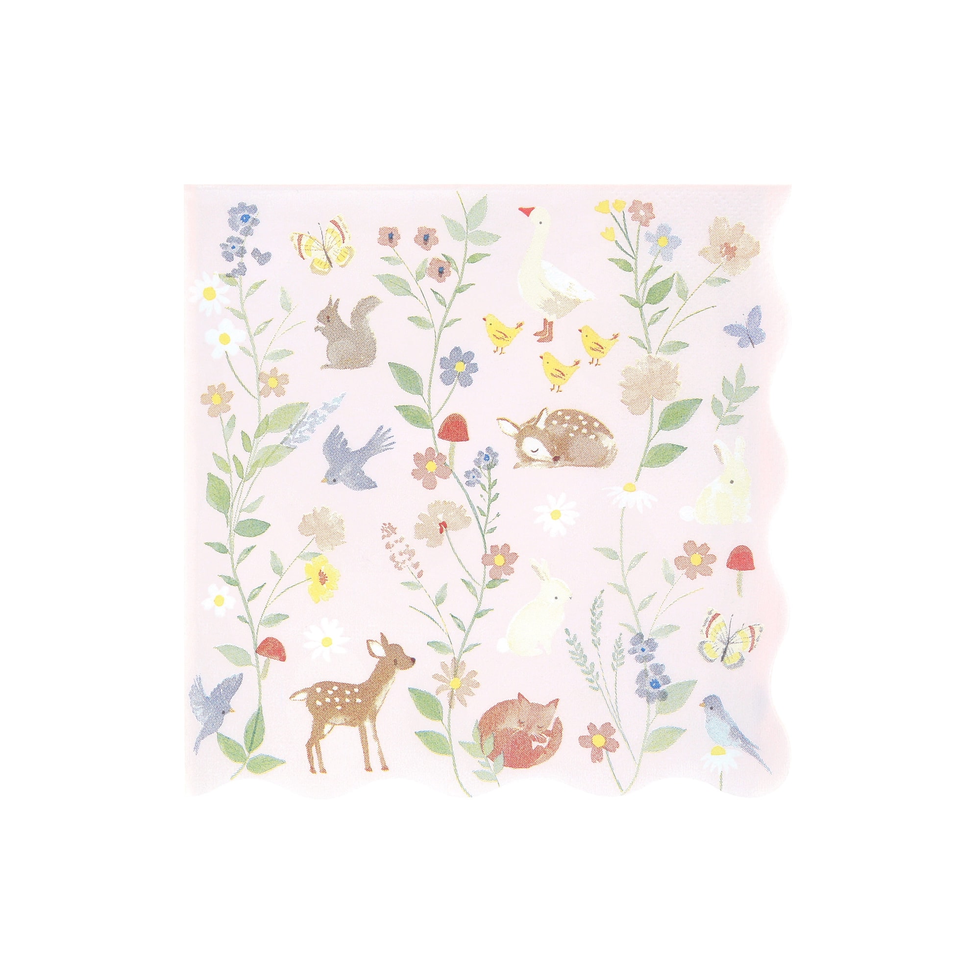 Little Animals Large Napkins - Minik Hayvanlar Peçeteler - L - 16 Adet