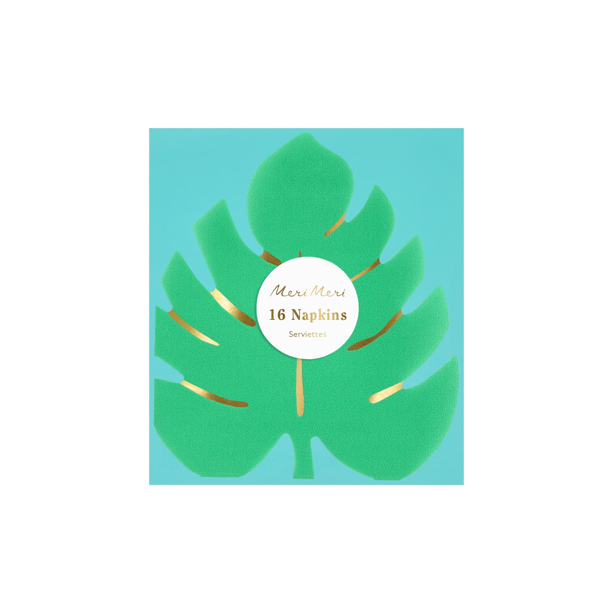 Tropical Leaf Napkins - Tropikal Yaprak Peçeteler - 16 Adet