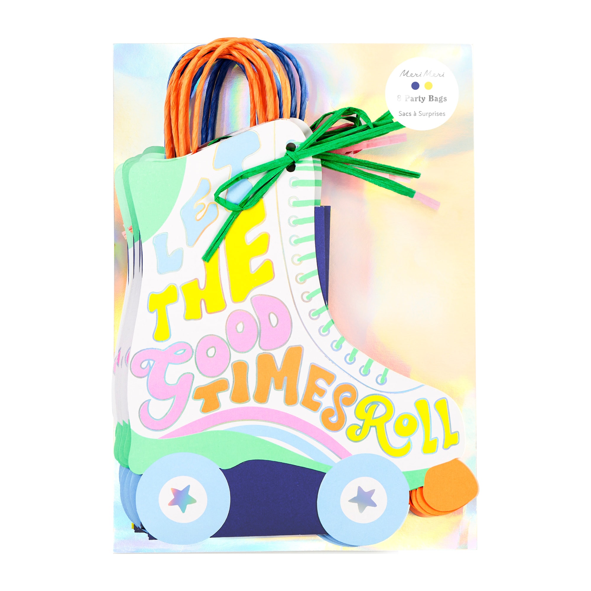 Roller Skate Party Bags - Paten Şekilli Parti Çantaları - 8 Adet