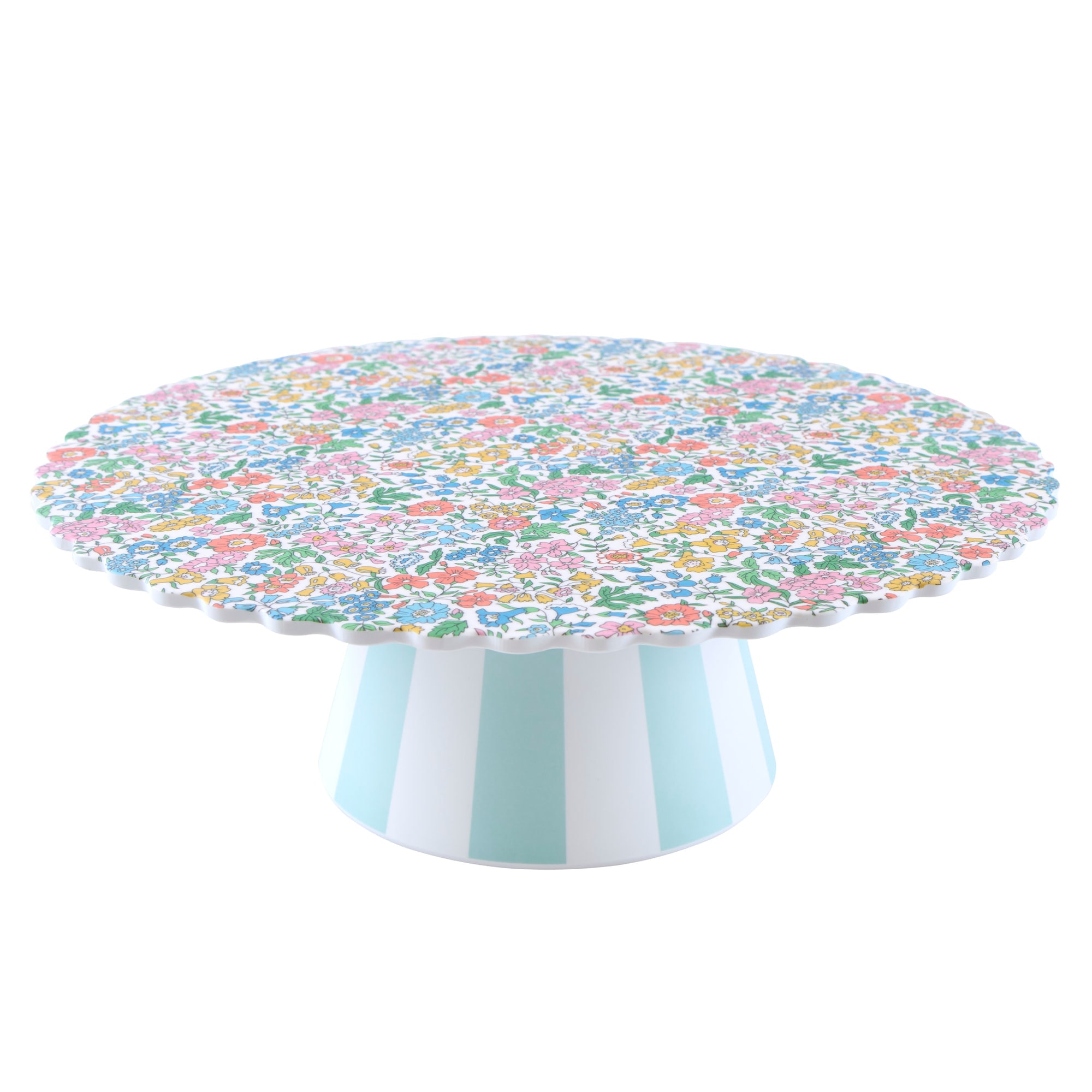 Meri Meri x Liberty Garden Party Reusable Cake Stand - Meri Meri x Liberty Bahçe Partisi Tekrar Kullanılabilir Pasta Standı