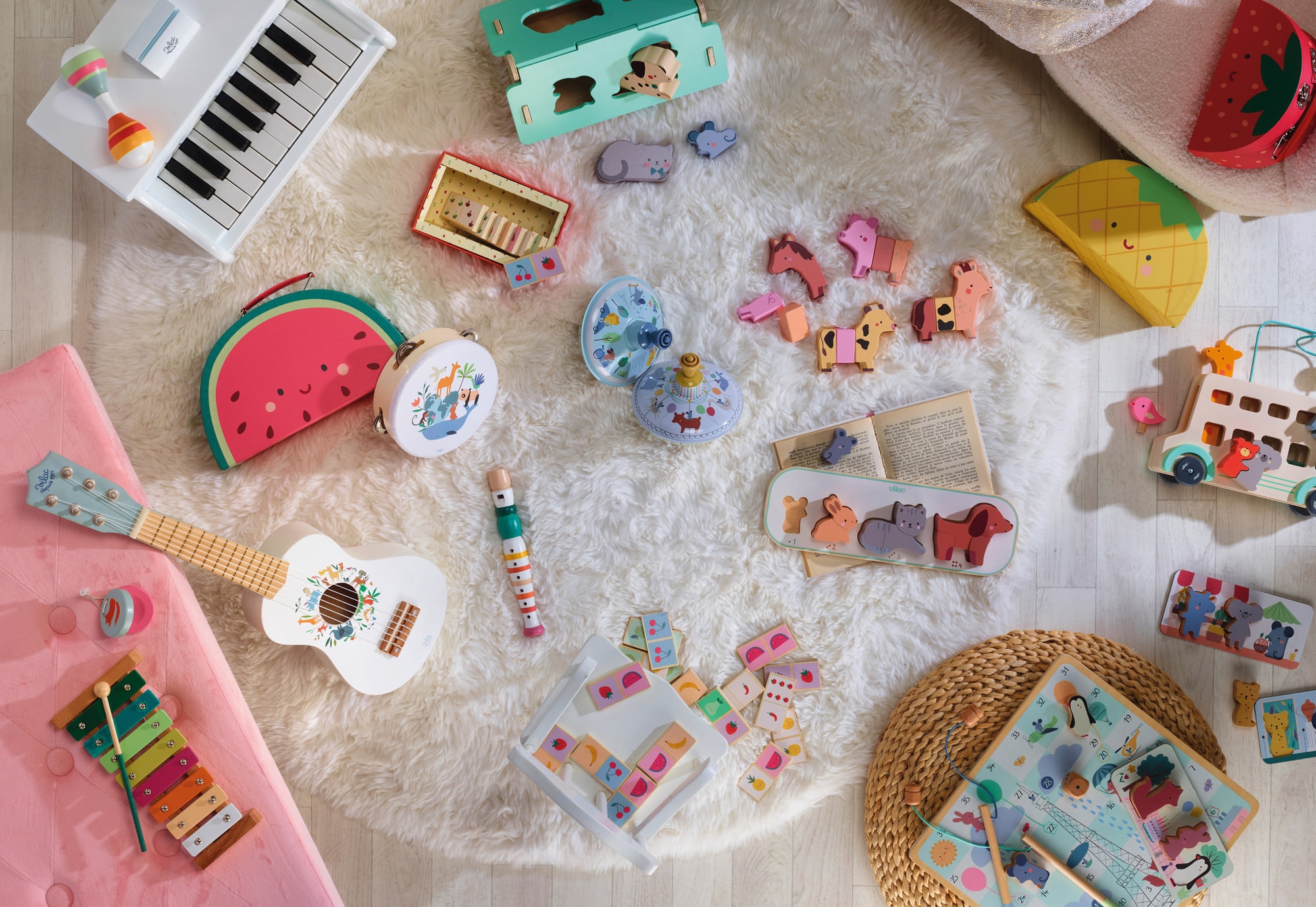 Dünya Hayvanları Temalı Ahşap Müzik Seti - Sarah Betz