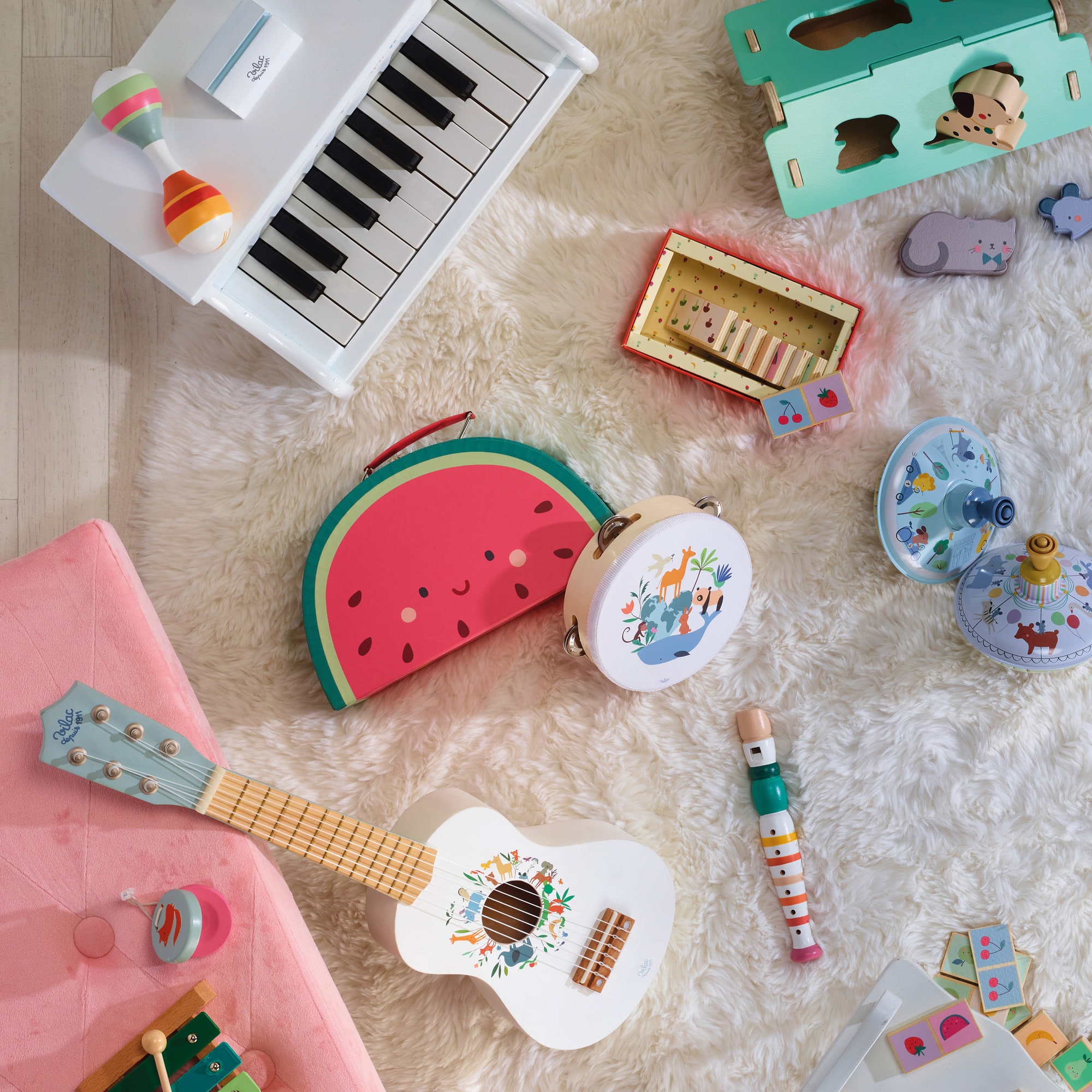 Dünya Hayvanları Temalı Ahşap Müzik Seti - Sarah Betz