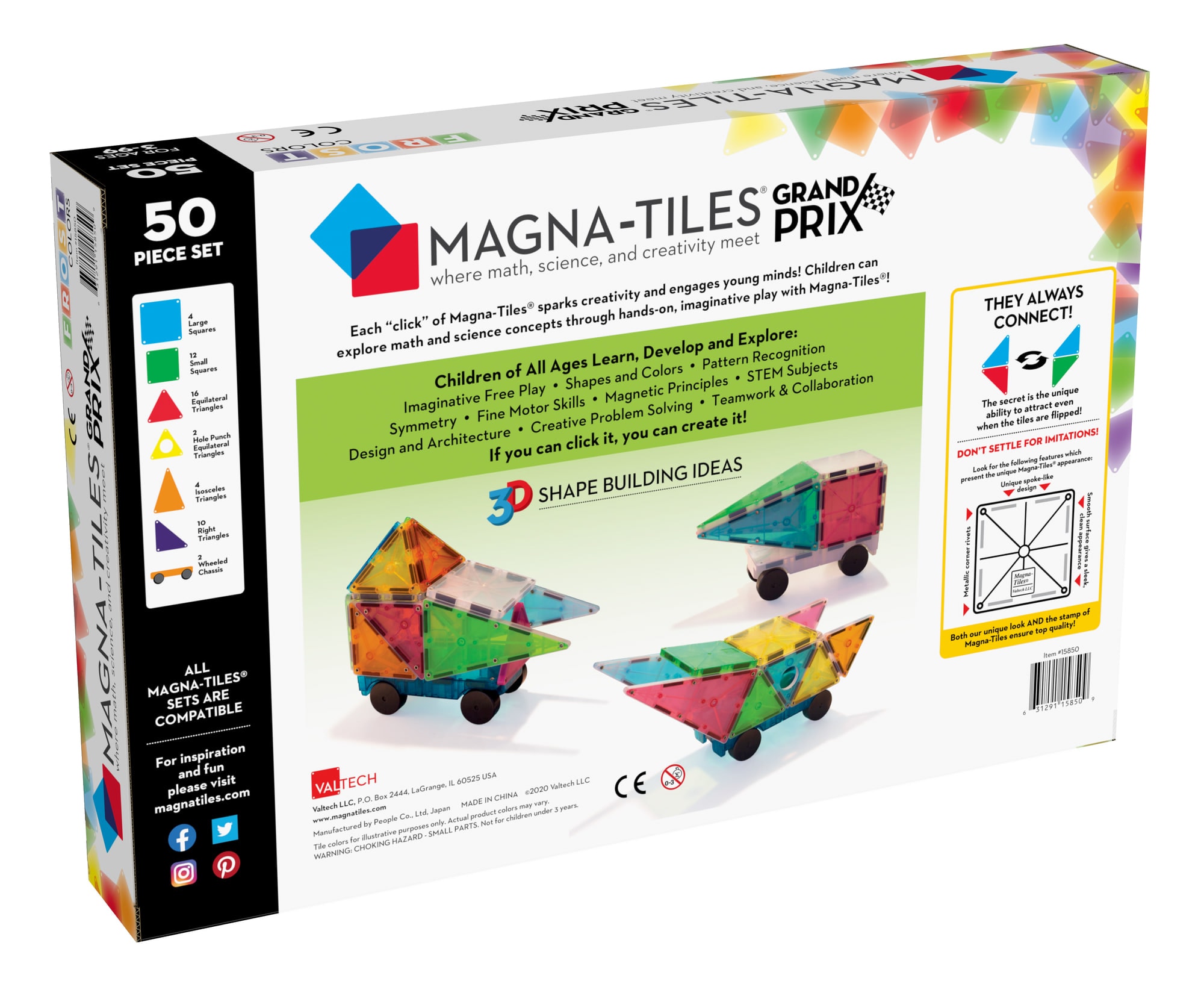Grand Prix Manyetik Bloklar - 50 Parça