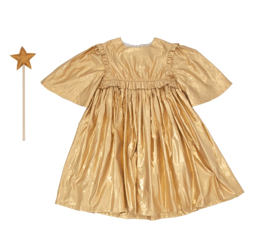 Gold Angel Dress Age 3-4 - Altın Melek Elbise 3-4 Yaş