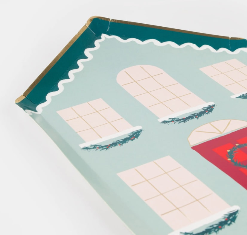 Festive House Plates - Kutlama Evi Tabak (8'li)