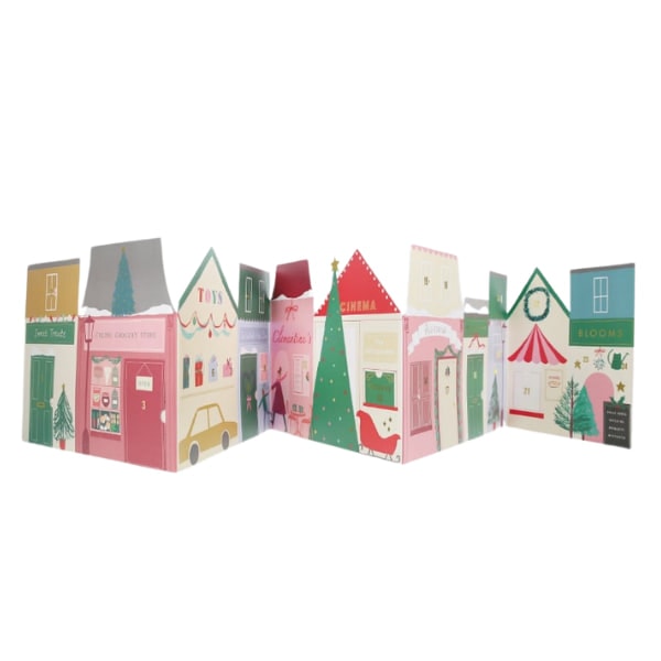 Christmas Street Concertina Advent Calendar - Yeni Yıl Sokağı Advent Calendar