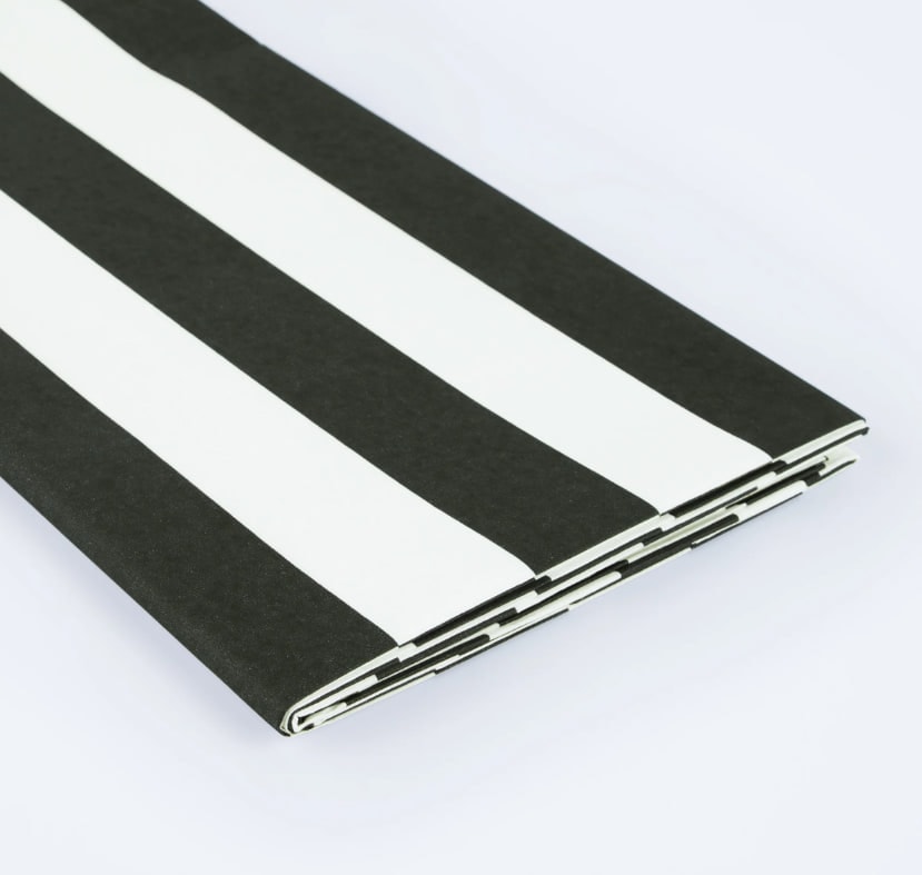 Black Striped Tablecloth - Siyah Çizgili Masa Örtüsü