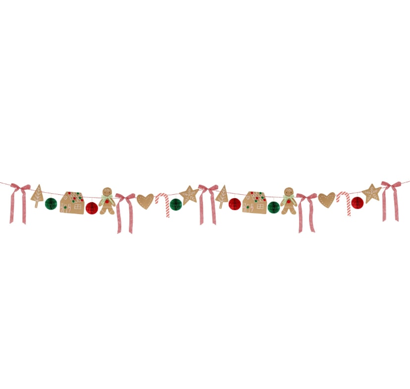 Gingerbread Garland - Zencefilli Kurabiye Asılan Süs