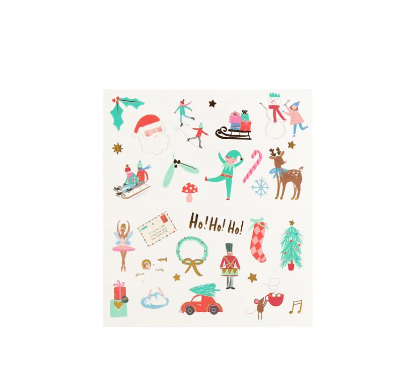Mixed Icon Christmas Temporary Tattoos - Yeni Yıl Karışık Geçici Dövme