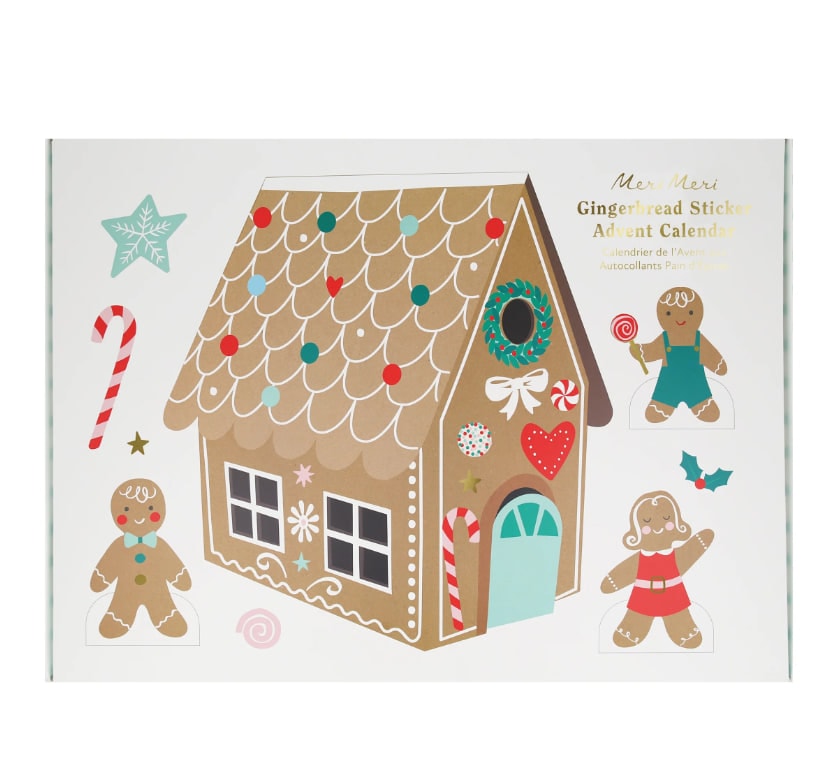 Gingerbread Sticker Advent Calendar