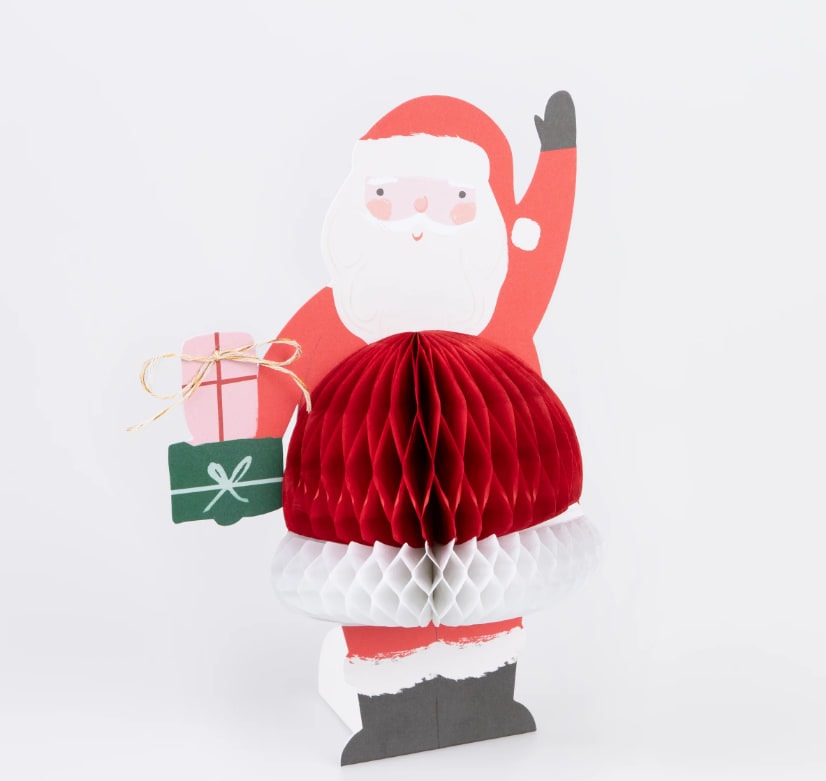 Honeycomb Santa Tebrik Kartı