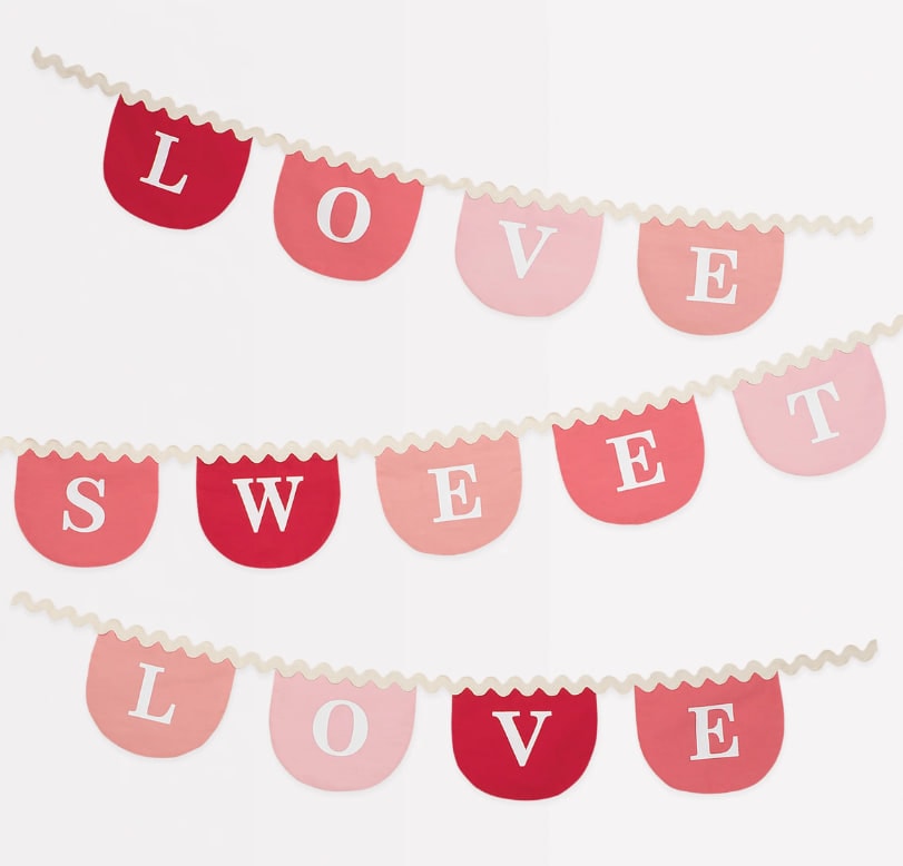 Valentine's Kumaş Asılan Süs