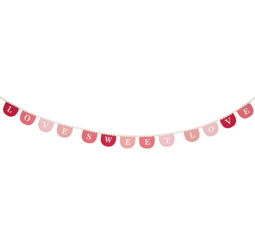 Valentine's Kumaş Asılan Süs