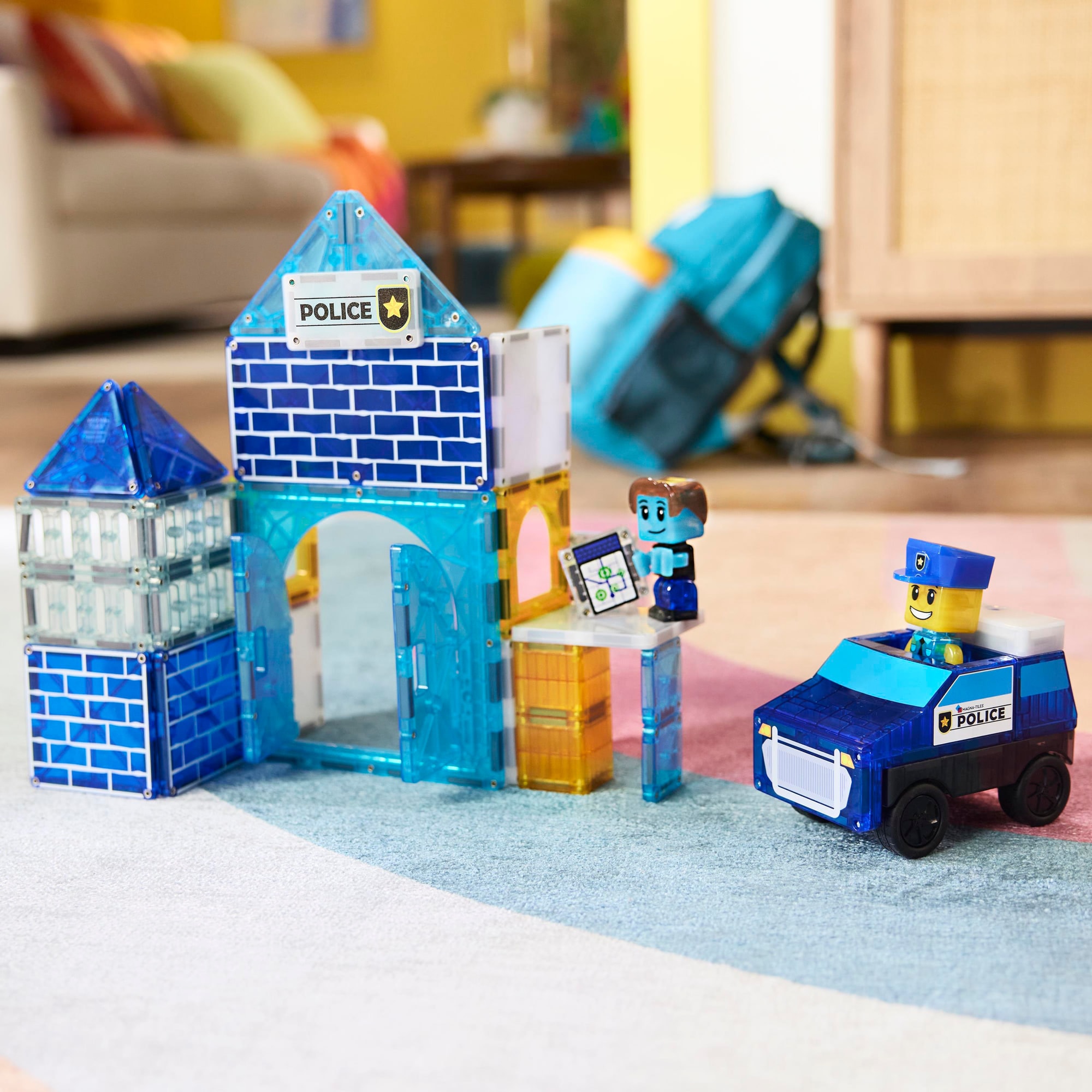 Police Station Manyetik Bloklar - 35 Parça