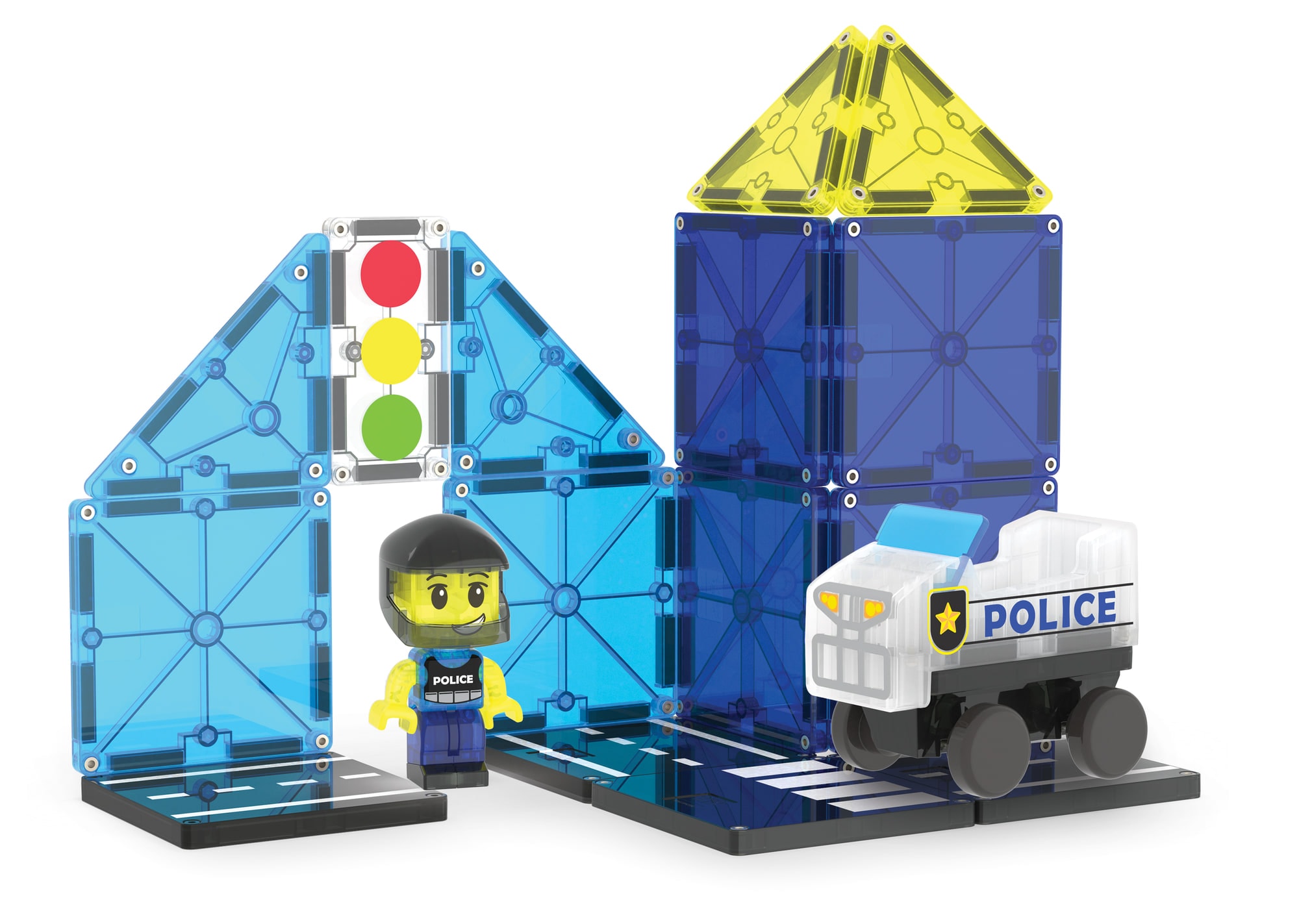 Police Patrol Manyetik Bloklar - 20 Parça