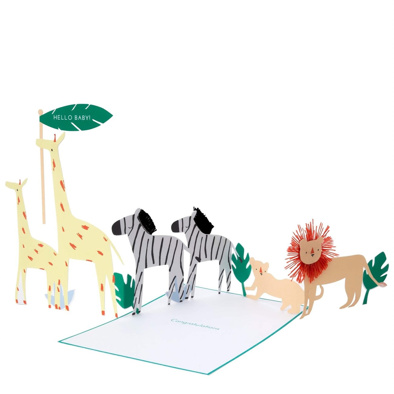 Safari Concertina Card - Safari Tebrik Kartı