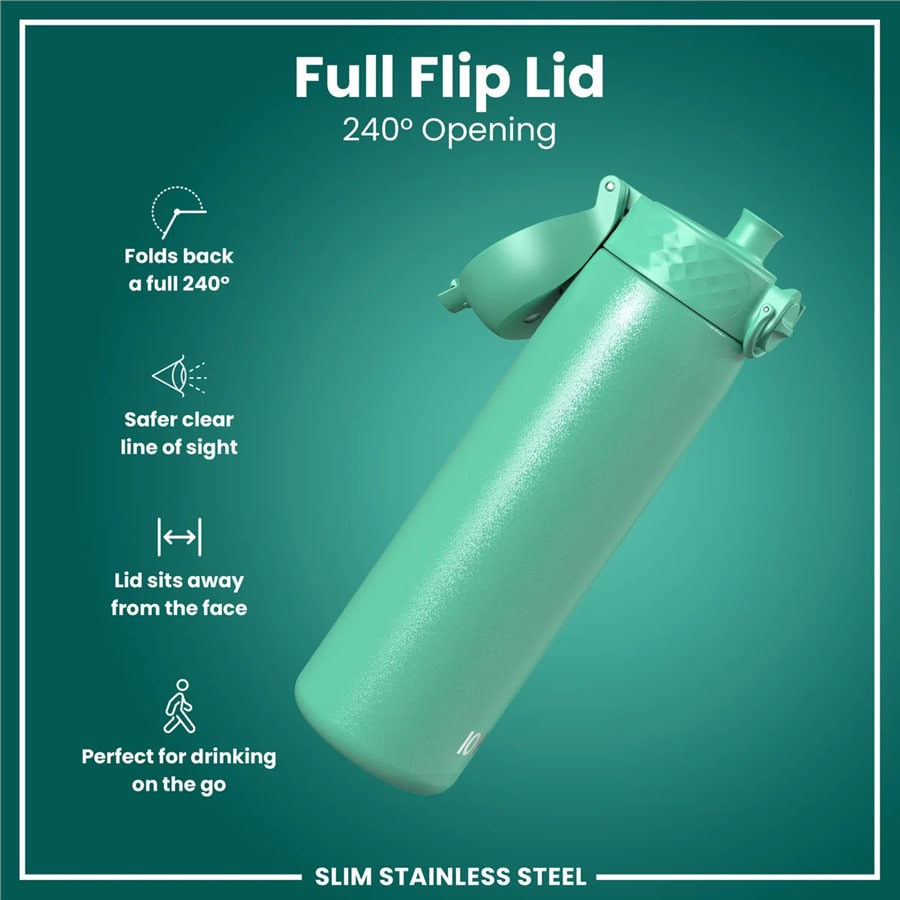 Paslanmaz Çelik İnce Suluk - Turkuaz - 600 ml - Sızdırmaz