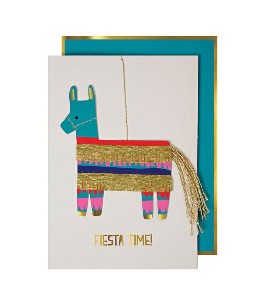 Pinata Llama Card - Lama Pinyata Tebrik Kartı