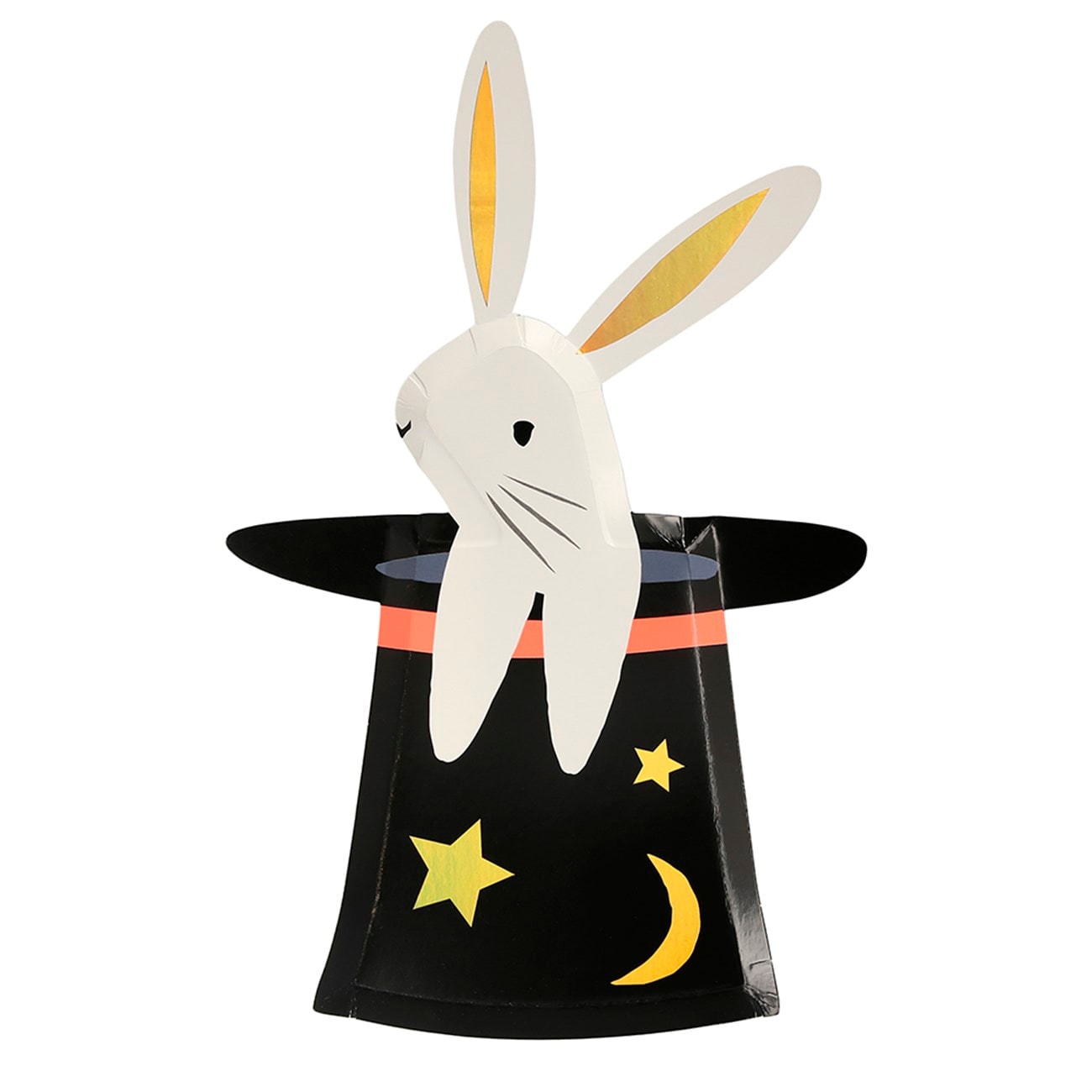 Bunny In Hat Shaped Plates - Sihirbaz Şapkası Tabak