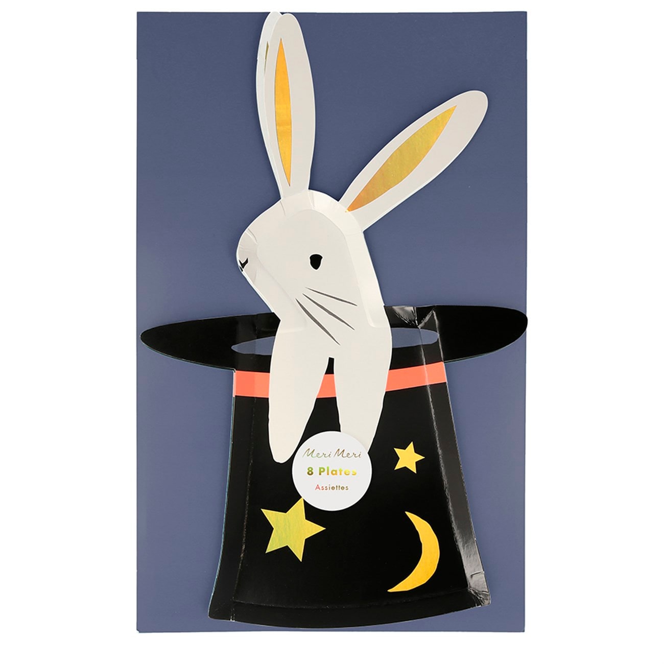Bunny In Hat Shaped Plates - Sihirbaz Şapkası Tabak