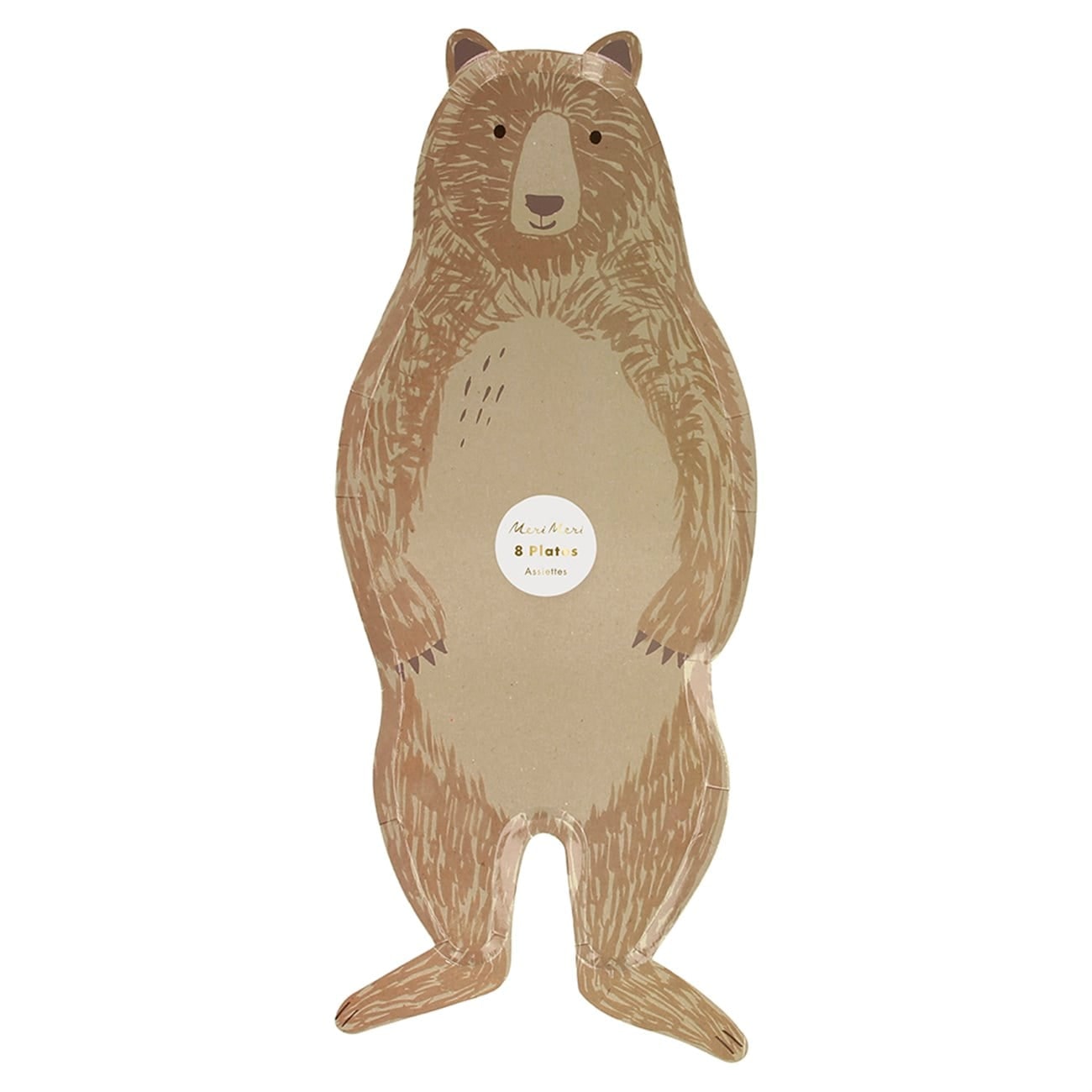 Brown Bear Plates - Ayı Tabak