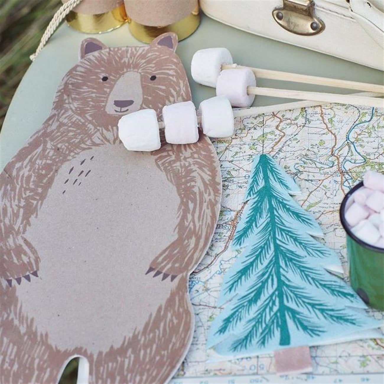 Brown Bear Plates - Ayı Tabak