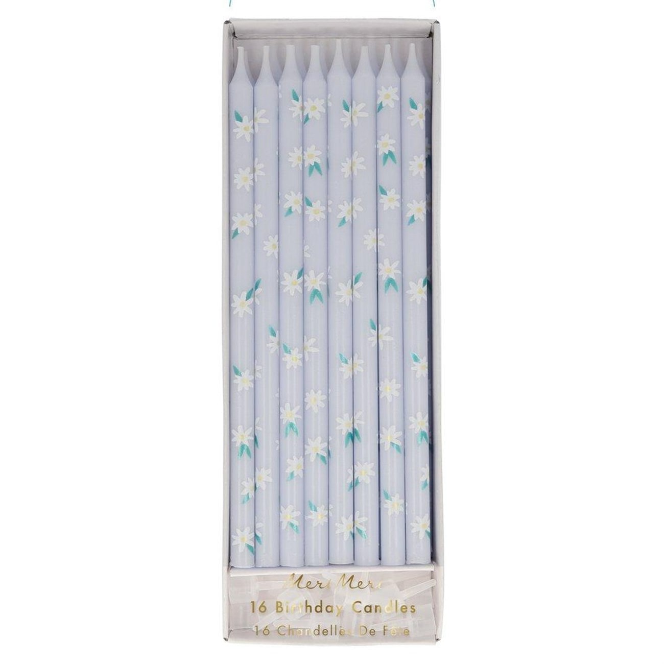 Tapered Daisy Candles - Papatya Desenli Mumlar