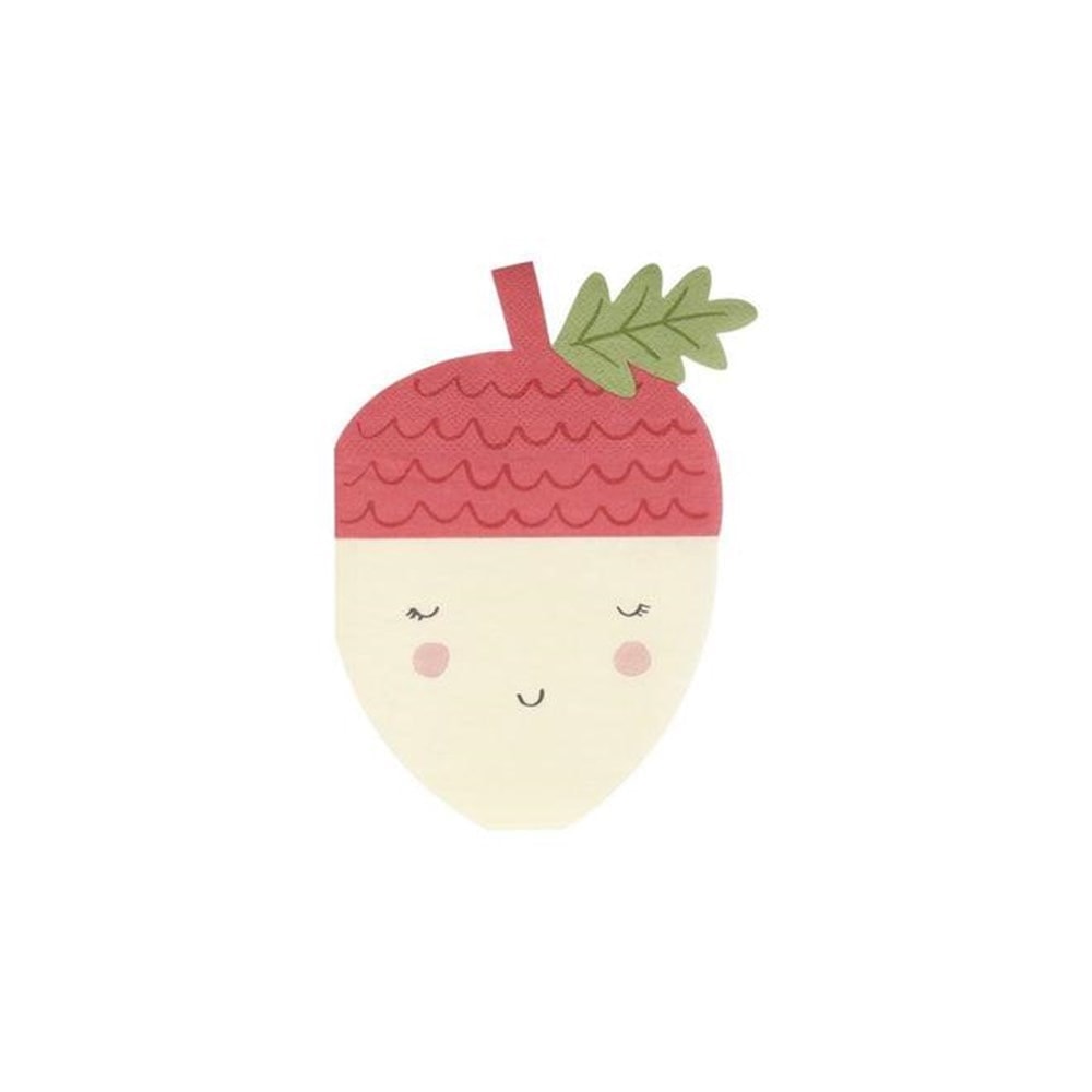Acorn Napkins - Meşe Palamudu Peçete - 20'li