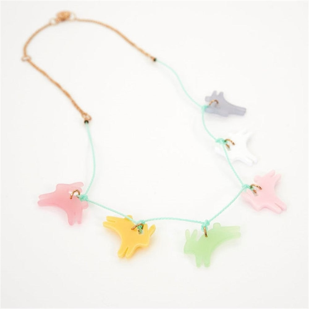 Leaping Bunny Necklace - Tavşan Kolye