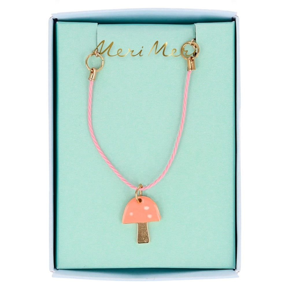Enamel Mushroom Necklace - Mantar Kolye