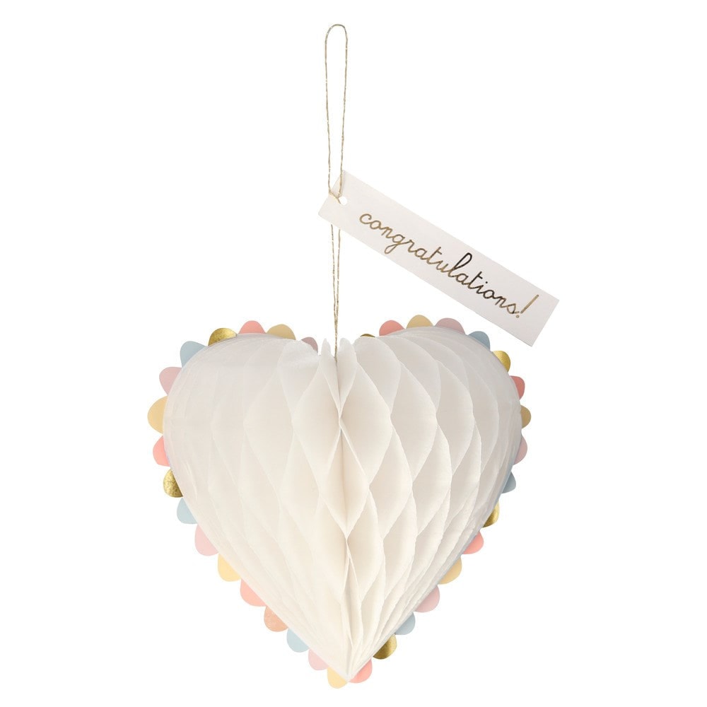Heart Wedding Card - Kalpli Evlilik Tebrik Kartı