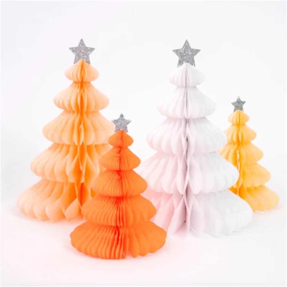 Rainbow Forest Honeycomb Decorations - Renkli Orman Petekli Dekorlar - 10'lu
