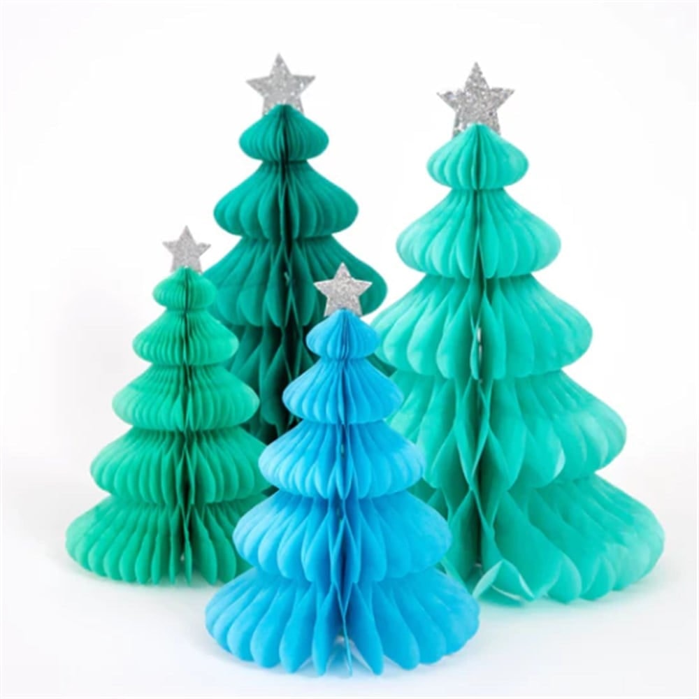Rainbow Forest Honeycomb Decorations - Renkli Orman Petekli Dekorlar - 10'lu