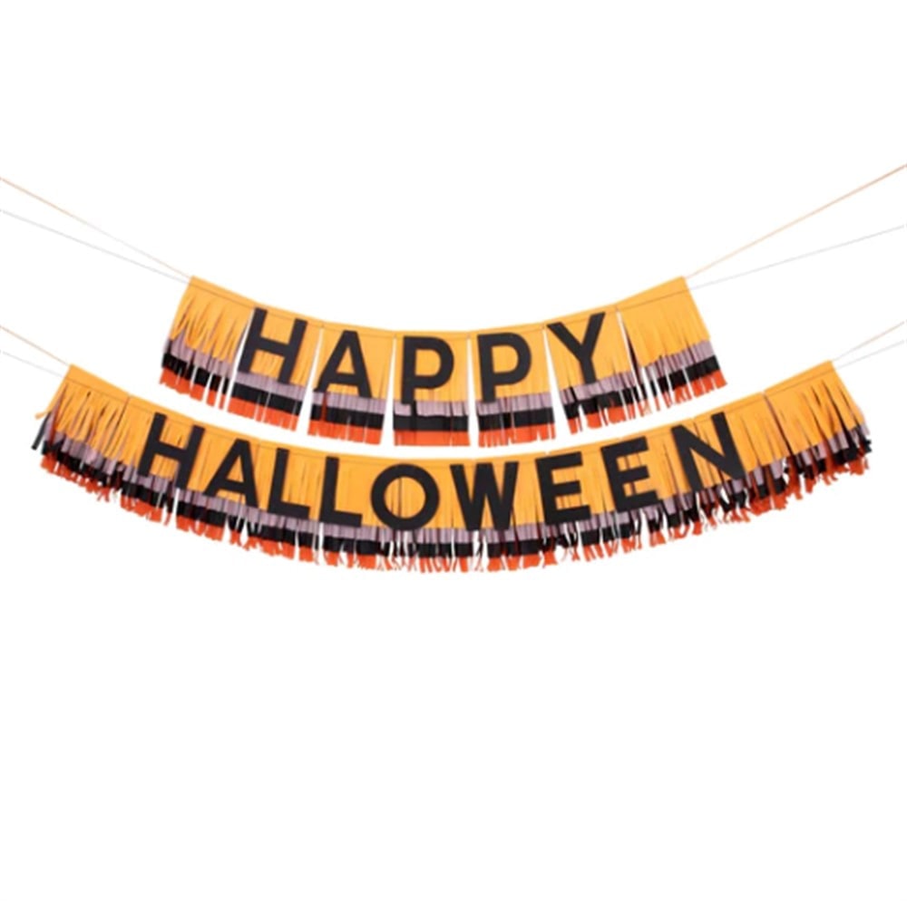 Halloween Fringe Garland - Halloween Püsküllü Asılan Süs