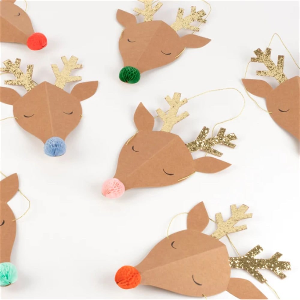 Reindeer Party Hats - Ren Geyikleri Parti Şapkaları - 6lı