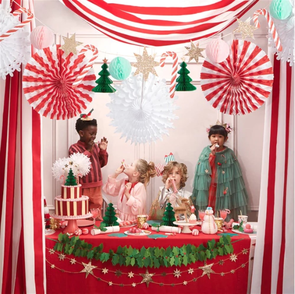 Xmas Honeycomb Garland - Yeni Yıl Petekli Asılan Süs