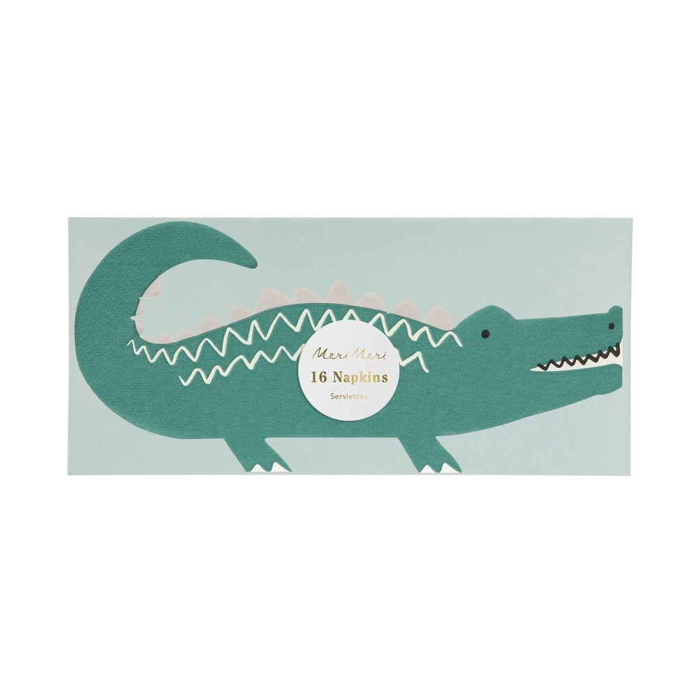 Crocodile Napkins - Timsah Peçeteler - 16'lı