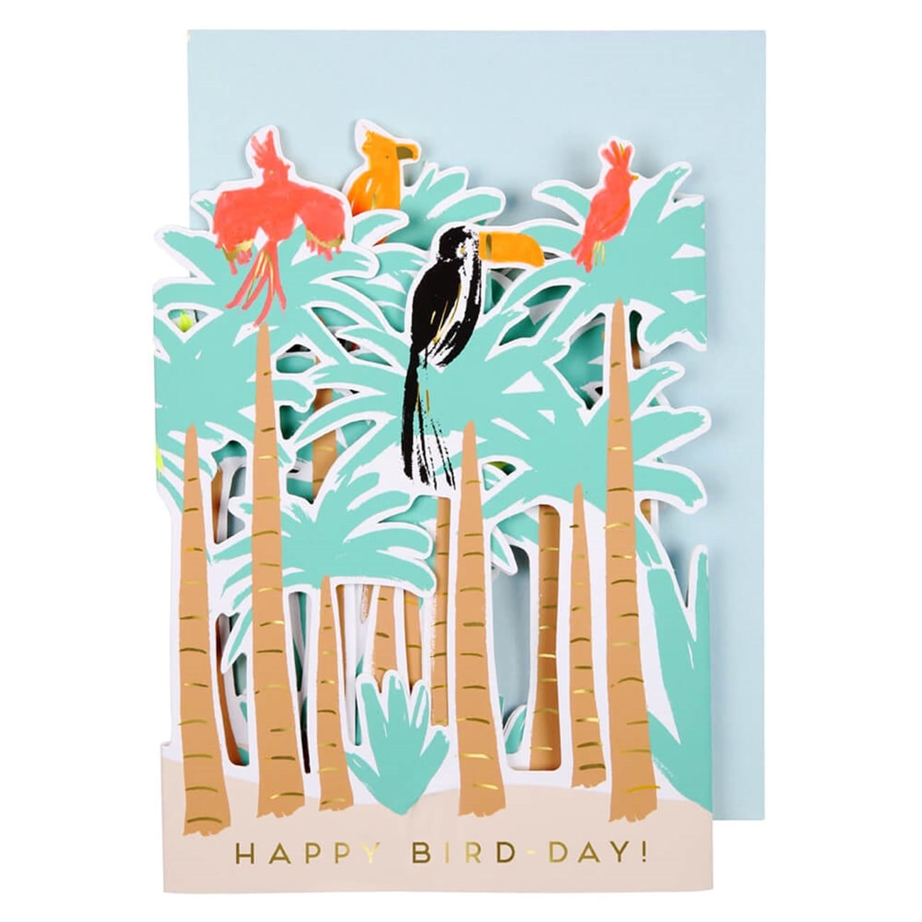 Tropical Bird Card - Tropikal Kuş Tebrik Kartı