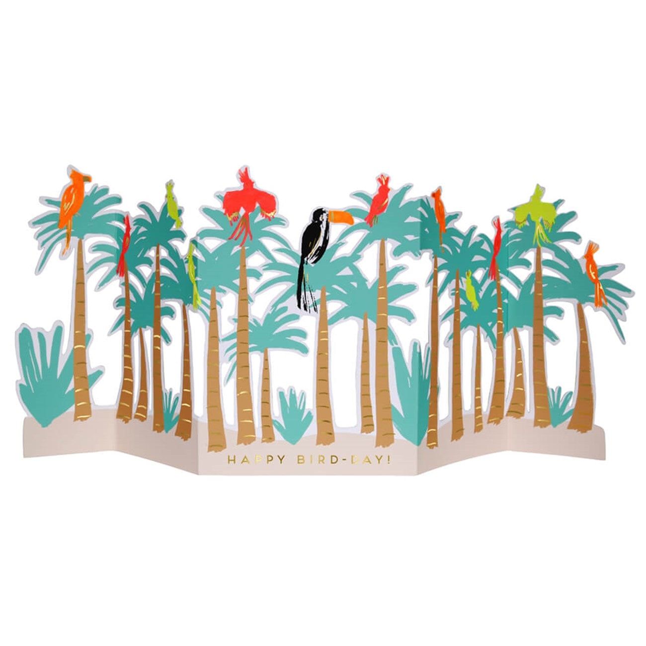 Tropical Bird Card - Tropikal Kuş Tebrik Kartı