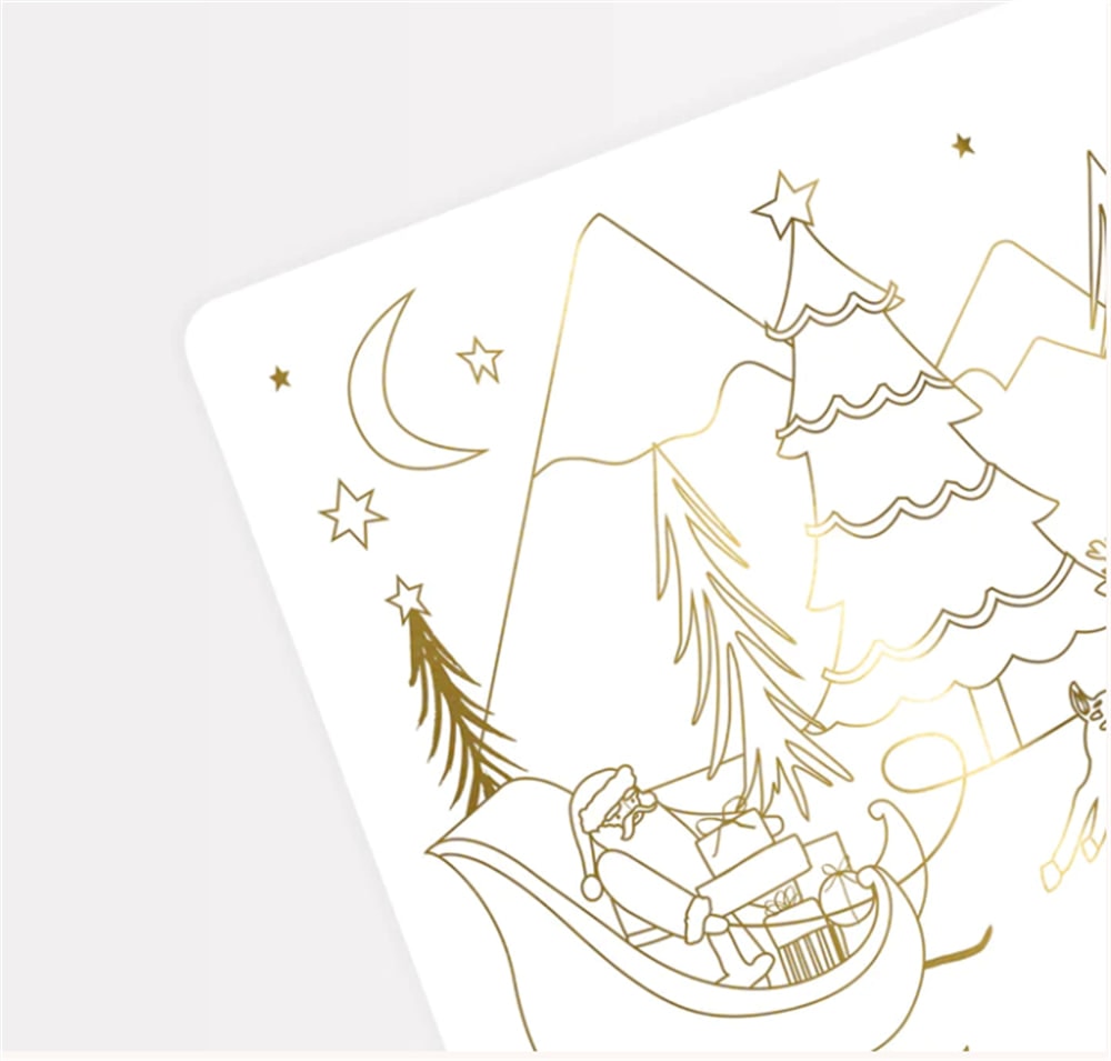 Christmas Colouring Placemats - Yeni Yıl Boyamalı Amerikan Servisi - 8'li