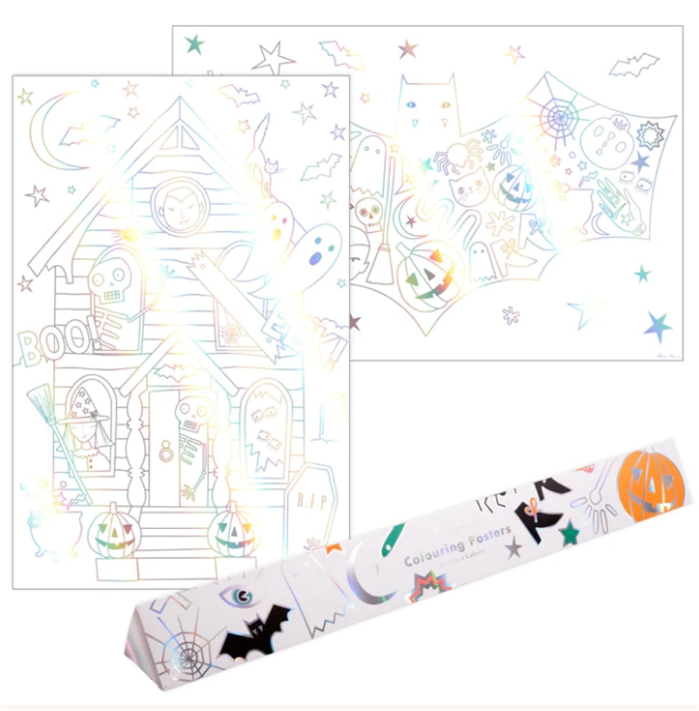Halloween Colouring Posters - Cadılar Bayramı Boyama Posterleri (2'li)