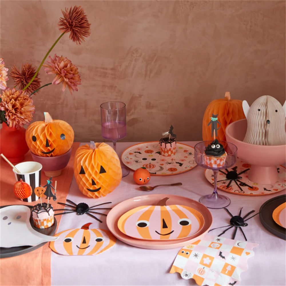 Groovy Halloween Icon Large Napkins - Cadılar Bayramı Karakterli Peçeteler (L) (16'lı)