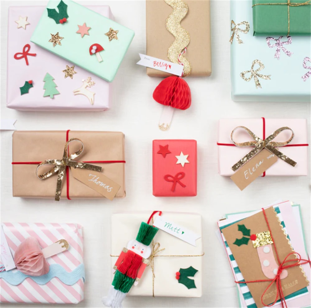 Felt Christmas Icon Stickers - Yeni Yıl Motifli Çıkartmalar (4'lü)