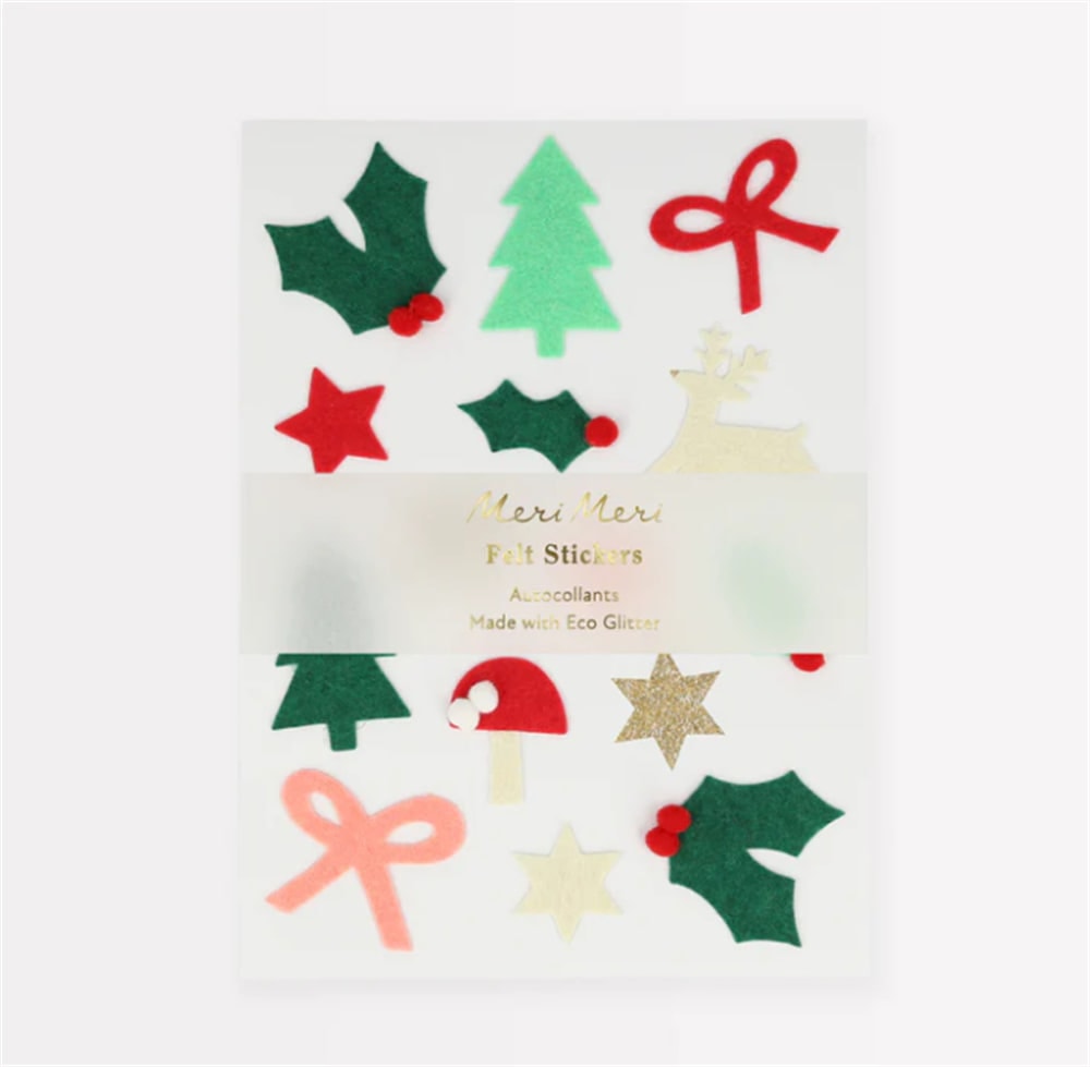 Felt Christmas Icon Stickers - Yeni Yıl Motifli Çıkartmalar (4'lü)