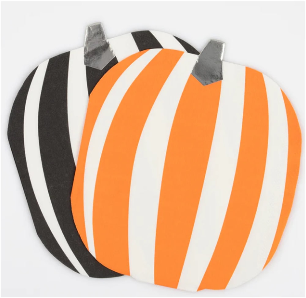 Mod Pattern Pumpkin Napkins - Modern Desenli Balkabağı Peçeteler (16'lı)